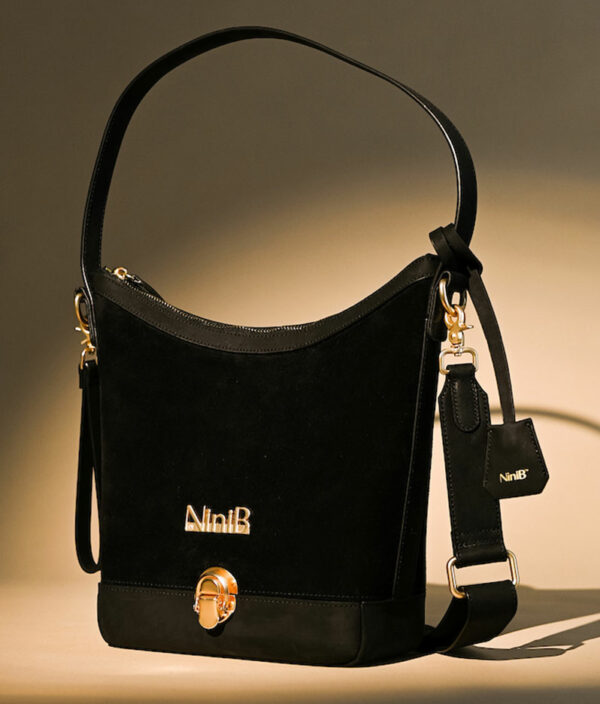 Black ninib Leather handbags